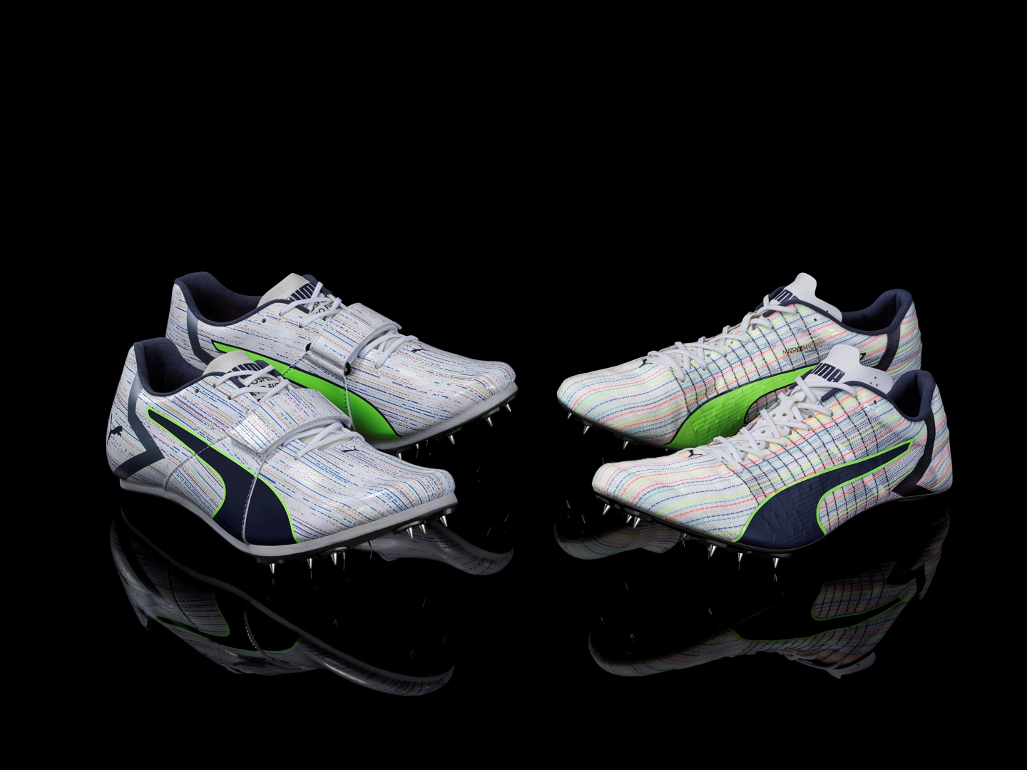 gold puma track spikes