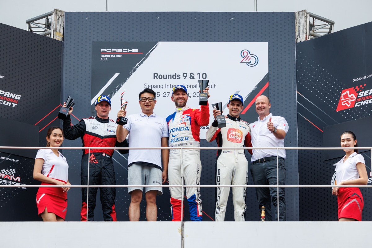 Porsche Carrera Cup Asia 2023 Rounds 9 & 10 at Sepang sees a new ...