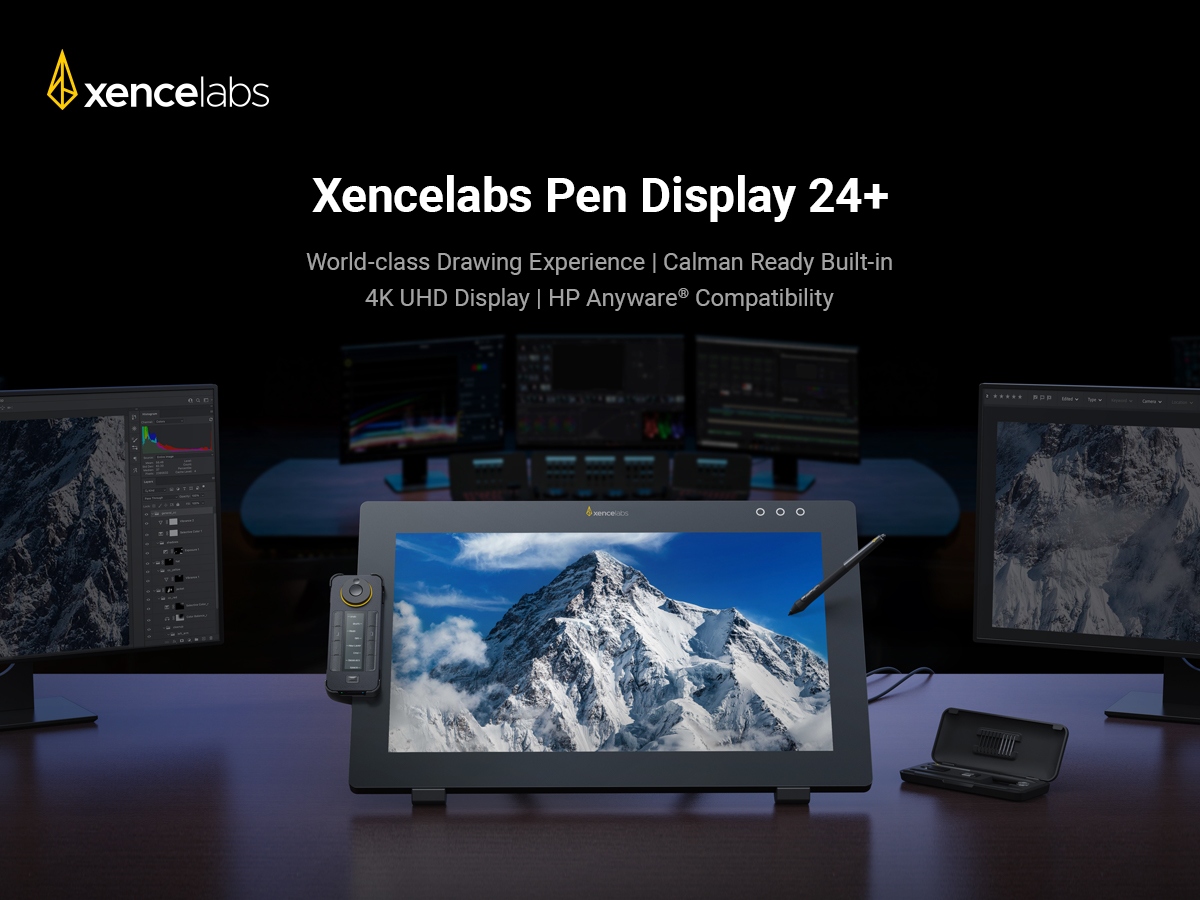 Ready Color Xencelabs reveals Pen Display 24+; Industry-first Drawing Display with ...
